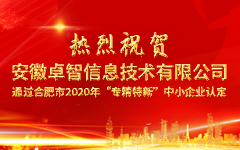 熱烈祝賀安徽私人影院在线观看免费信息技術有限公司 通過合（hé）肥市（shì）2020年“專精特新”中小企業認定